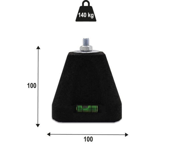Bloc antivibratii TECNO-BLOCK, 100 × 100 mm