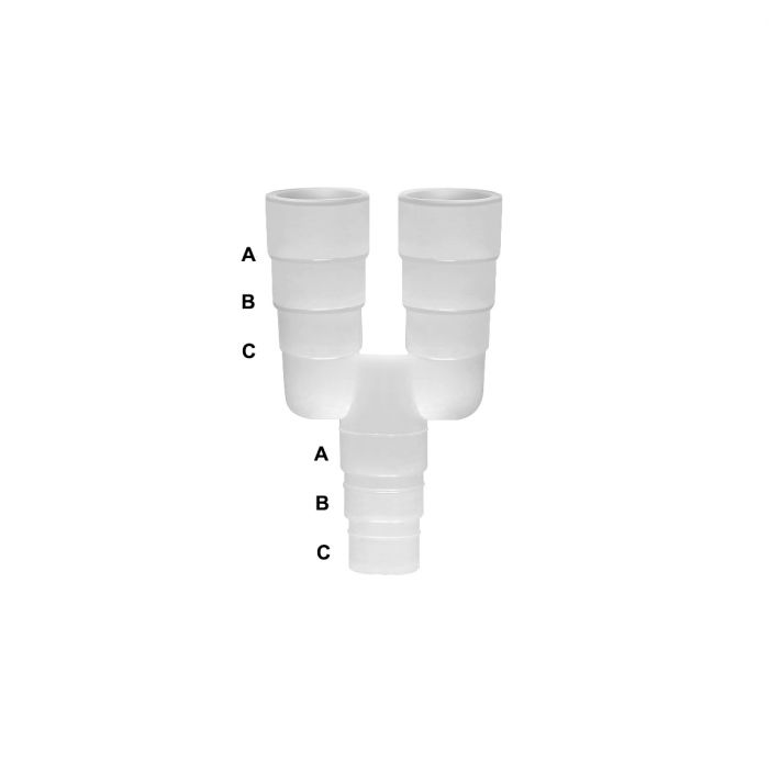 Racord universal cu 3 cai Ø 16 / 18 / 20 mm pentru condens