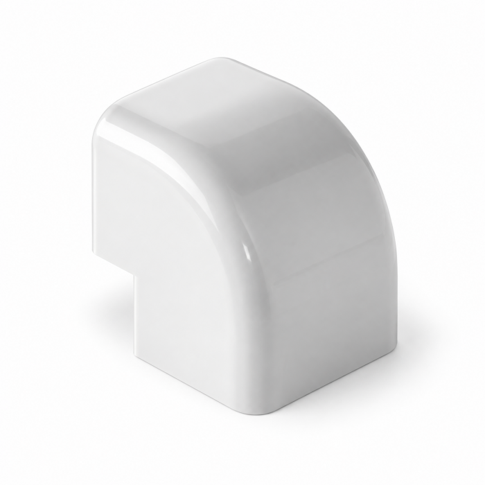 Curba unghi exterior CANALPLAST 65 - Alb RAL 9010