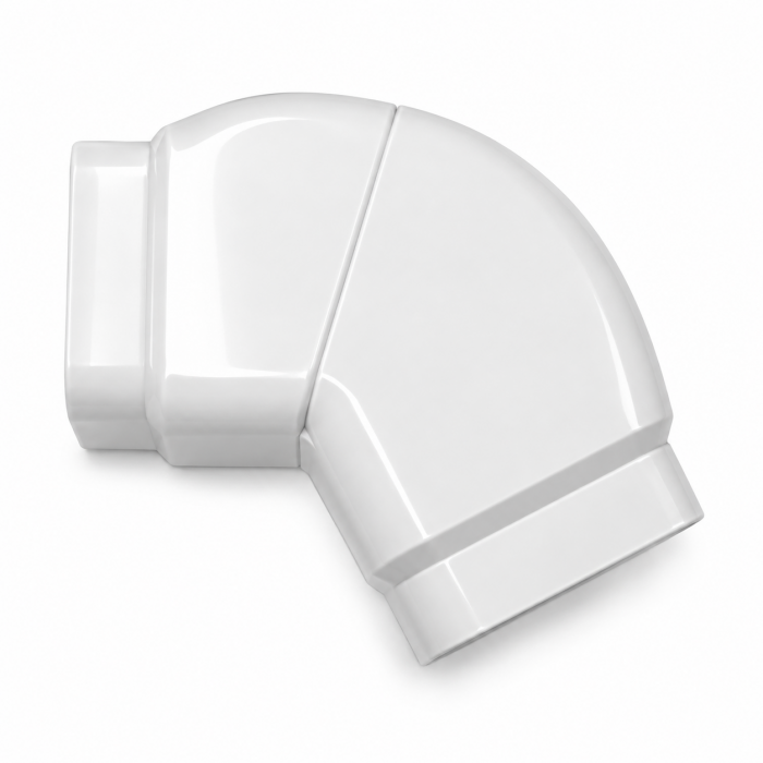 Curba reglabila canal 45-135 grade CANALPLAST 70 - Alb RAL 9010