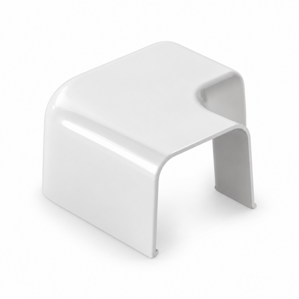 Curba canal 90 grade CANALPLAST 65 - Alb RAL 9010
