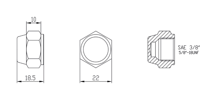 Dop obturator 3/8"