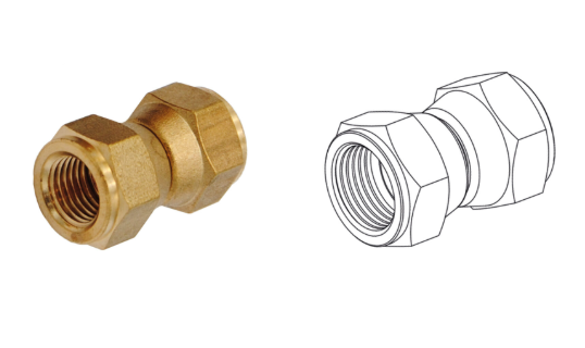 Racord dublu rotativ 1/2"