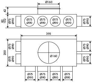 Cutie de distributie FLEXO BOX PRO K 10KX75/200