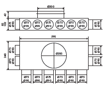Cutie de distributie FLEXO BOX PRO K 10KX90/200
